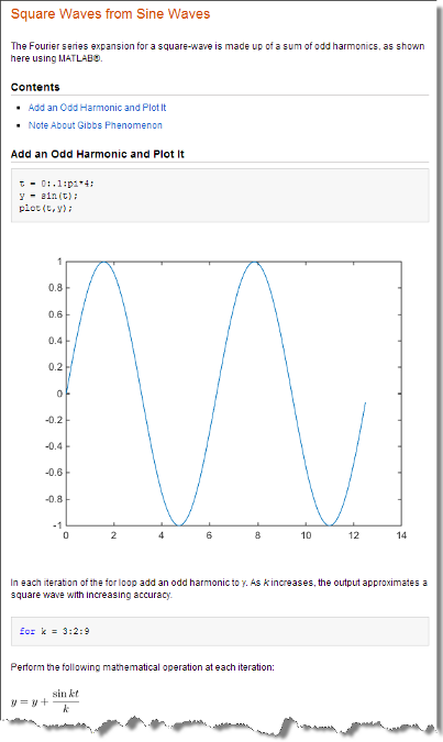 comment in matlab publish