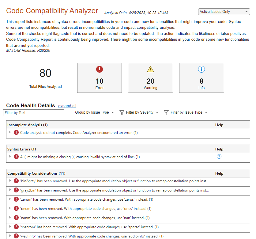 Code Compatibility Analyzer app