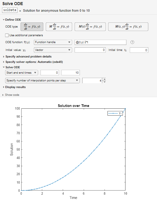 Solve ODE - Solve system of ordinary differential equations in the Live ...