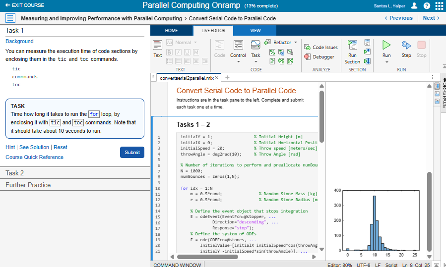 Go to the The Parallel Computing Onramp.