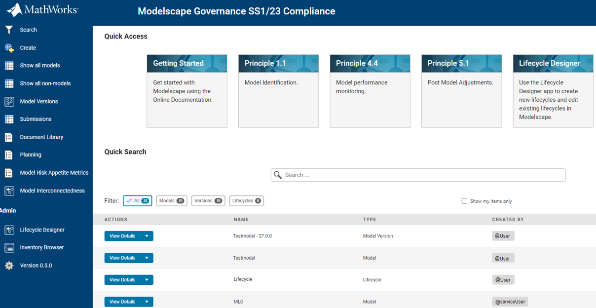 Modelscape Governance