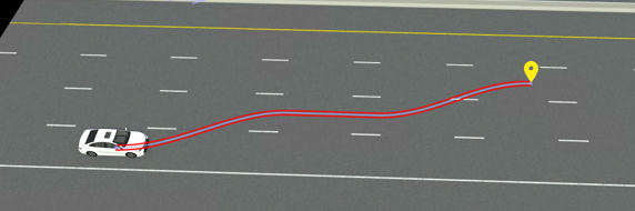 Path with multilane change