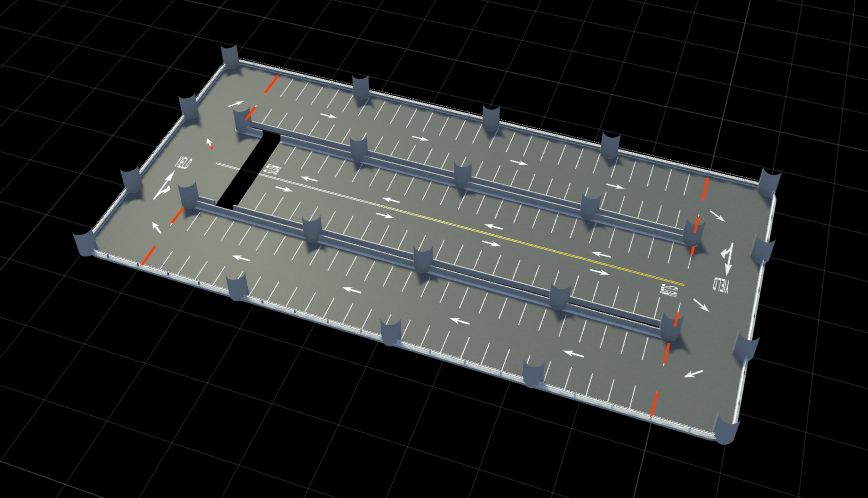 Single-level of Parking Garage