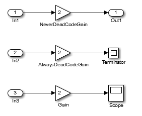 A block diagram shows three signal paths.