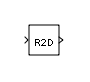 Radians to Degrees block