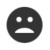 Solid Frown1 icon: a solid face with an open frowning mouth