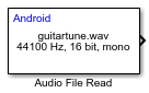 Audio File Read block