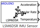 block icon for LSM6DSR IMU Sensor