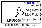 MPU9250 IMU Sensor block