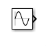 Sine Wave block with the block name hidden.