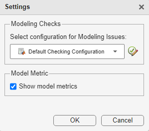 Model Guidance Settings pop-up.