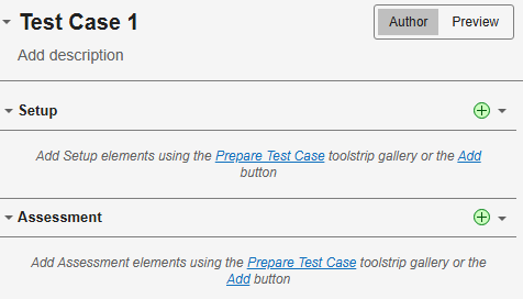 test case tab