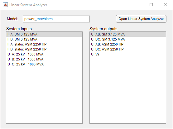 Linear System Analyzer app