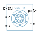 Synchronous Machine GENTPJ block