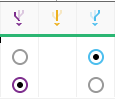 Three-Way Merge report option buttons.