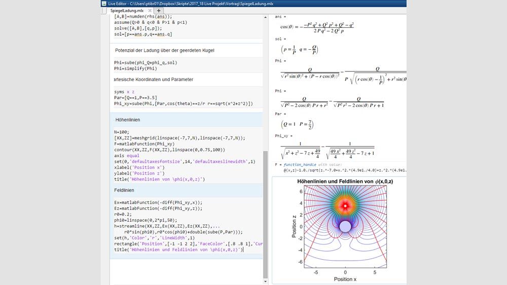 Curso de física básica con matemáticas simbólicas y scripts en vivo