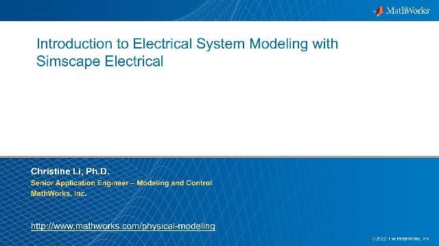 Learn the fundamentals of Simscape Electrical and how to get started using it for electrical system modeling, simulating, and analyzing.