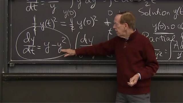 Separable equations can be solved by two separate integrations, one in <em>t</em> and the other in <em>y</em>. The simplest is <em>dy/dt = y</em>, when <em>dy/y</em> equals <em>dt</em>. Then ln(<em>y</em>) = <em>t + C</em>.