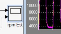 Use the recursive least squares estimator block to detect system changes in Simulink and System Identification Toolbox.