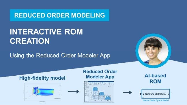 Learn how to create an AI-based reduced order model (ROM) of a full-order jet engine turbine blade using the Reduced Order Modeler app.