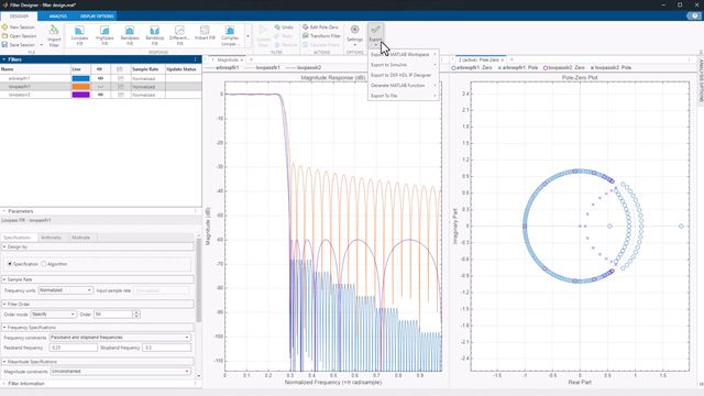 Perform signal processing, analysis, and algorithm development using Signal Processing Toolbox.