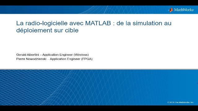 La radio-logicielle avec MATLAB : de la simulation au déploiement sur ...