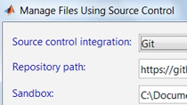 Integrate MATLAB with Git and Subversion source control systems through the Current Folder browser.